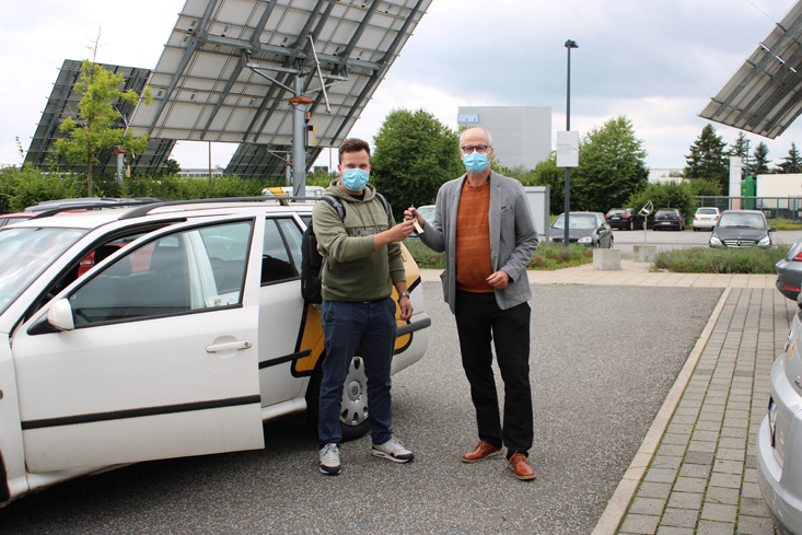 Fahrzeug zur Fluthilfe im Ahrtal